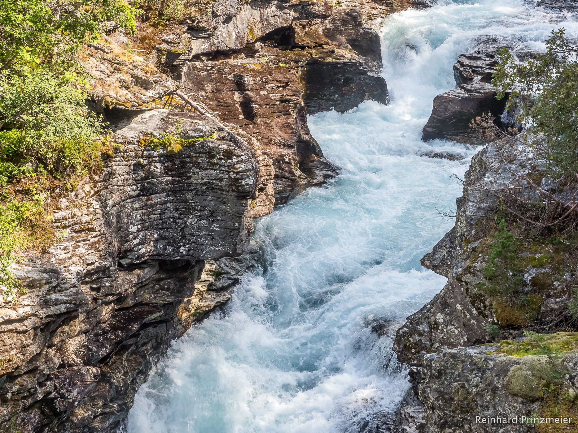 Slettafossen Rapids and Waterfall, Norway