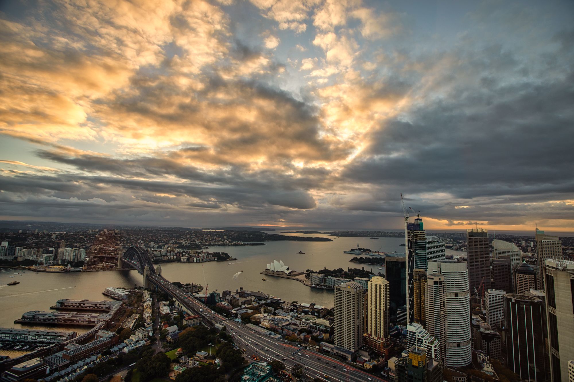 Sunrise Sydney Harbour, Sydney, New South Wales, Australia