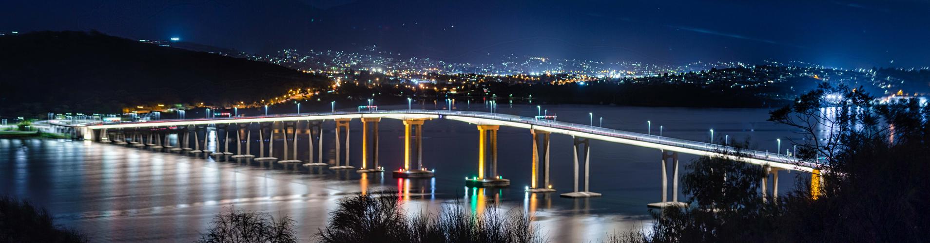 Tasman Bridge Pano Hobart Tasmania