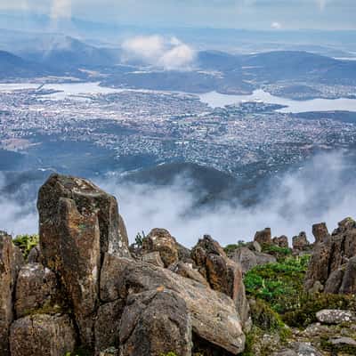 The Rocks & the clouds Mt Wellington, Hobart, Tasmania, Australia