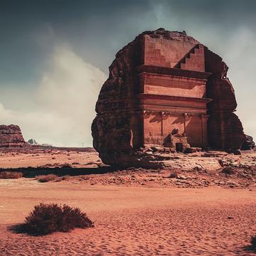 Tomb of Lihyan son of Kuza, Alula, Saudi Arabia