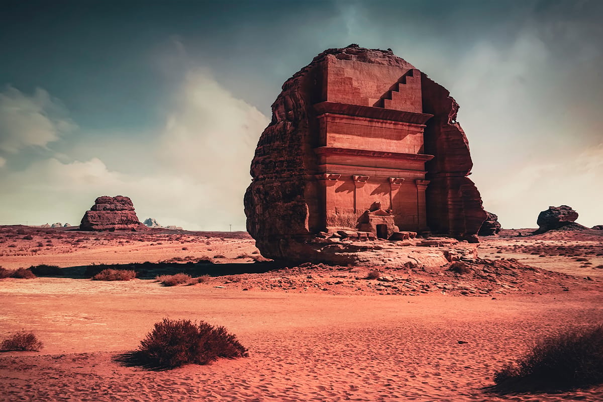 Tomb of Lihyan son of Kuza, Alula, Saudi Arabia