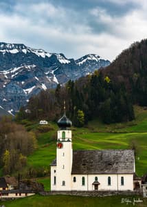View to Hoher Kasten und St. Martin Church