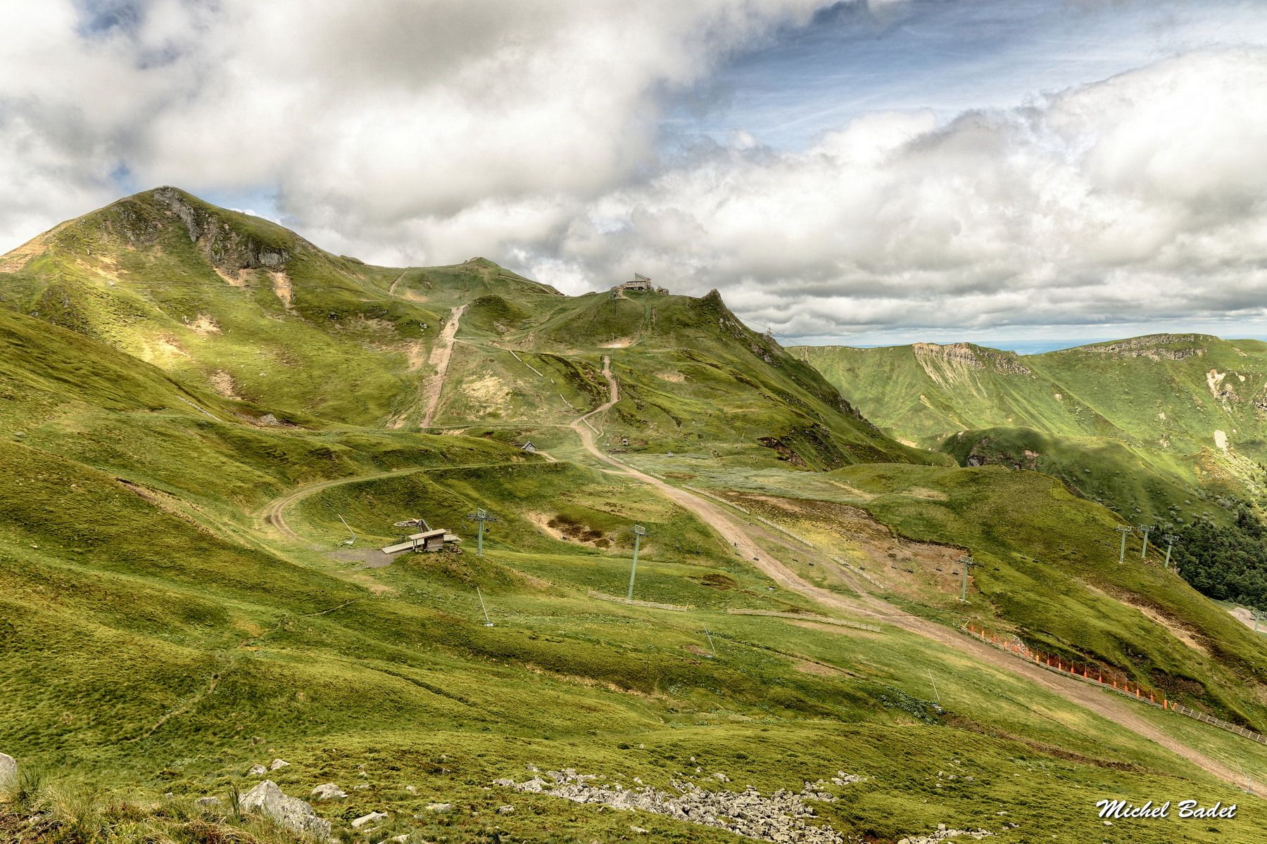 Views of the Mont-Dore ski station, France