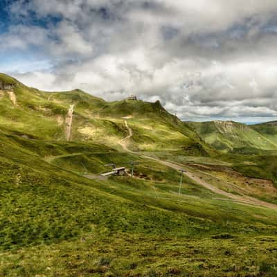 Views of the Mont-Dore ski station, France