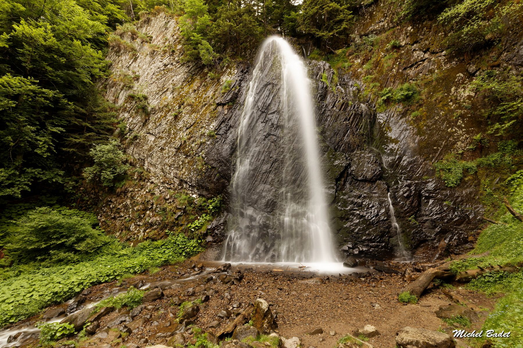 Waterfall of Queureuilh, France
