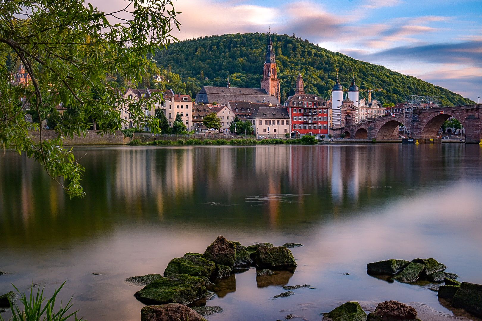 At the Neckar river, Heidelberg, Germany