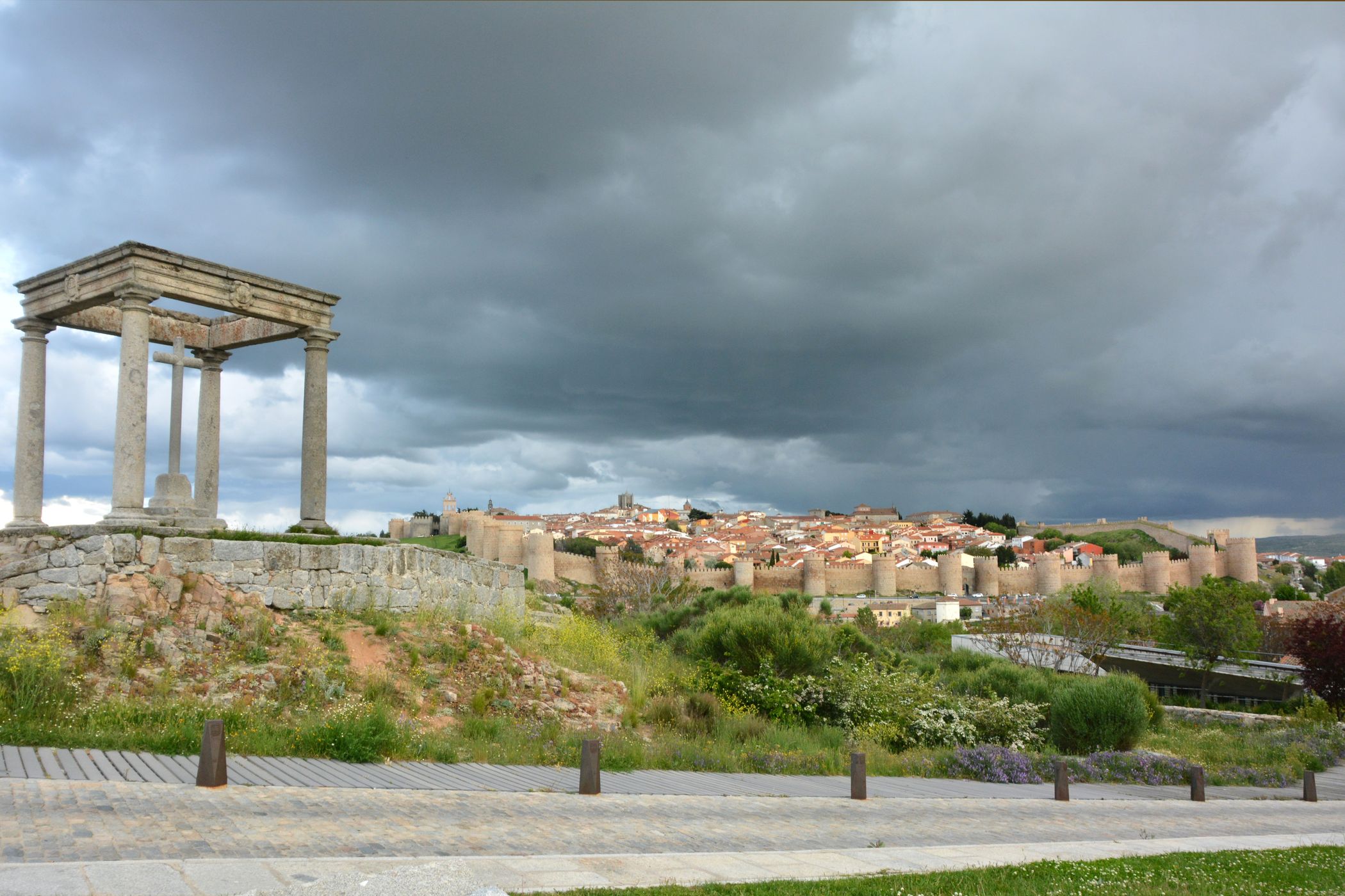 Avila from cuatro postes, Spain