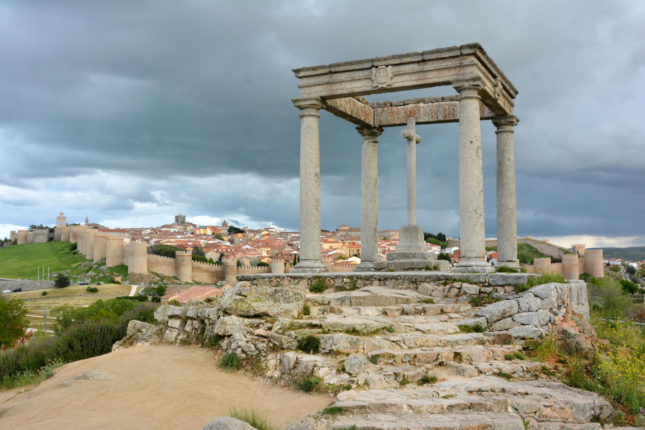 Avila from cuatro postes, Spain