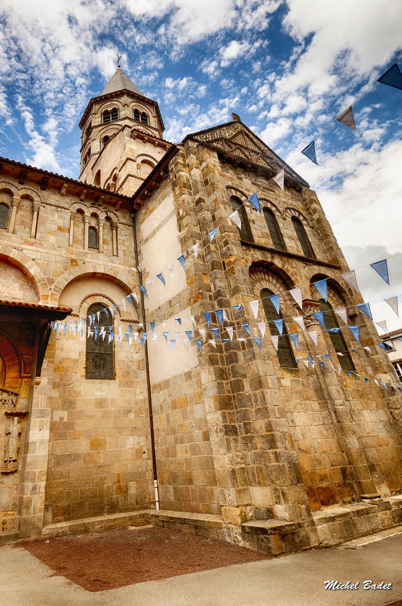 Basilica of Our Lady of the Port of Clermont-Ferrand, France