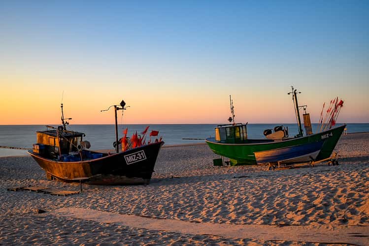 Boats at the beach