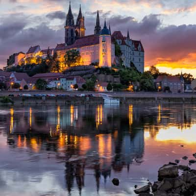 Dome from Elbe riverside, Meißen, Germany