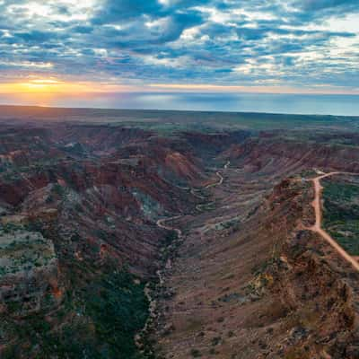 Charles Knife Canyon Drone, Exmouth, Western Australia, Australia