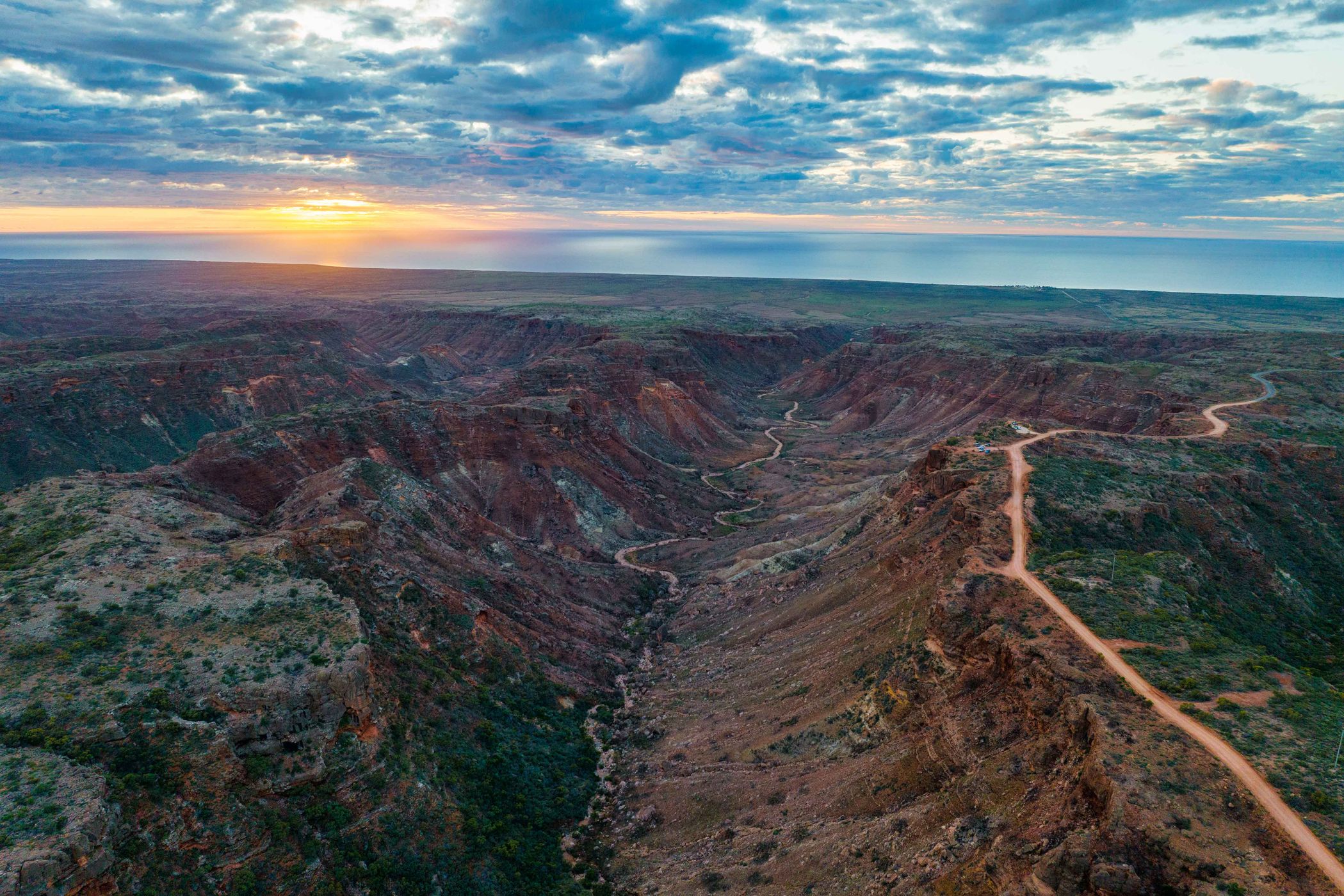 Charles Knife Canyon Drone, Exmouth, Western Australia, Australia