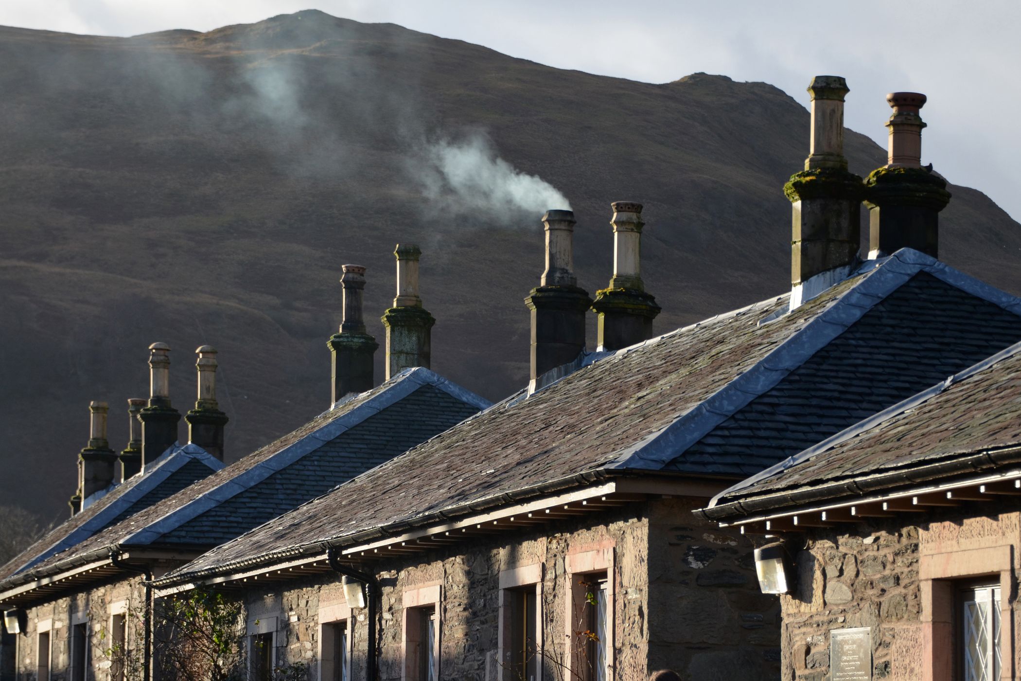 Chimneys in Luss, United Kingdom