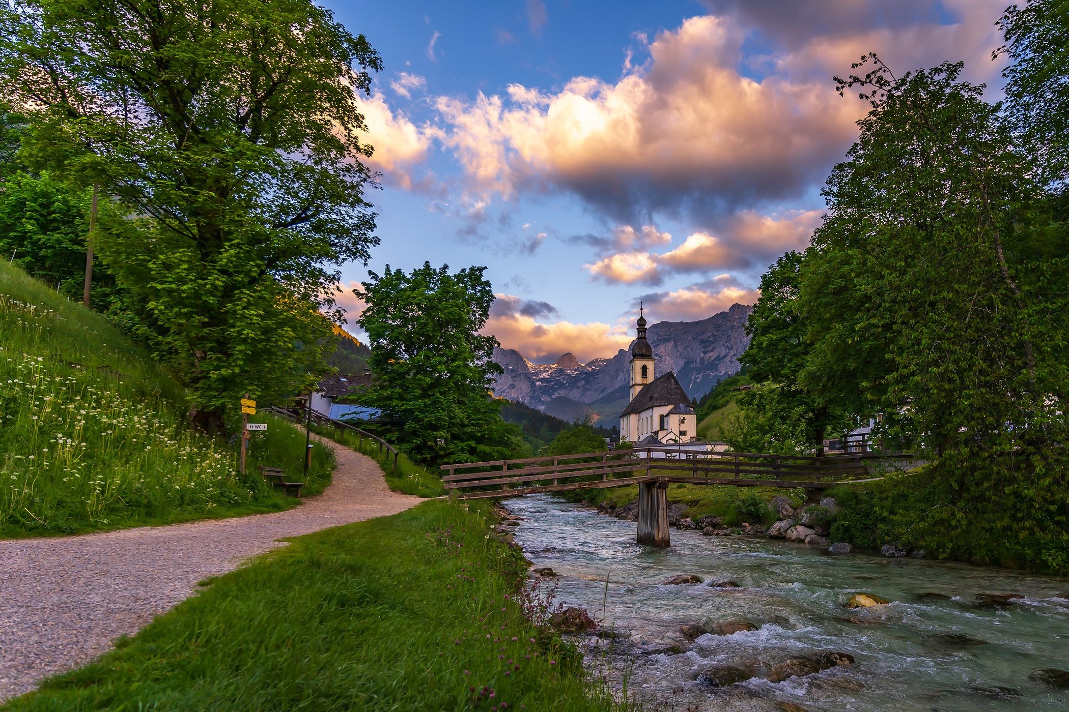Church St. Sebastian, Ramsau, Berchtesgaden, Germany