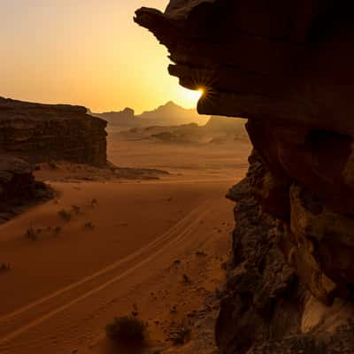 Desert sunset, Wadi Rum, Jordan