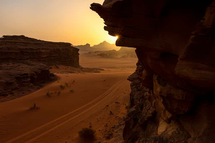 Desert sunset, Wadi Rum