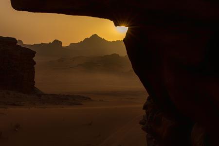 Desert sunset, Wadi Rum