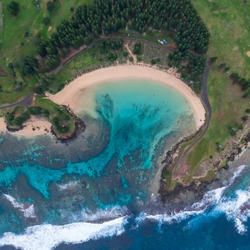 Emily Bay, Drone Norfolk Island, Norfolk Island
