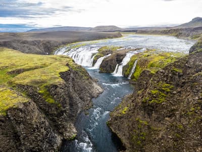 Fagrifoss Waterfall
