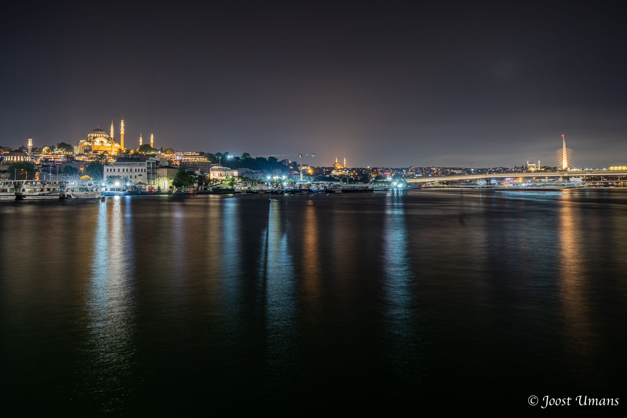 View from Galata Bridge, Istanbul, Turkey (Türkiye)