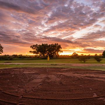Golf Course sunset Exmouth, Western Australia, Australia