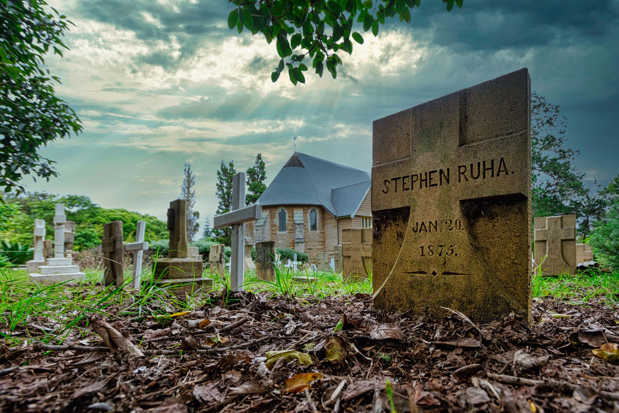 Grave Yard St Barnabas Chapel, Norfolk Island, Norfolk Island