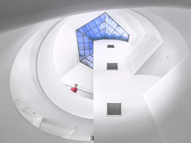 Inside Guggenheim Museum, New York City