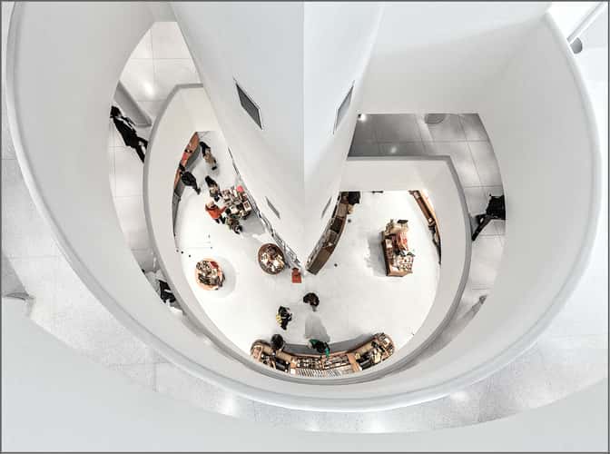 Inside Guggenheim Museum, New York City