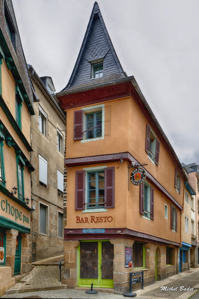 Historic center of Morlaix, France