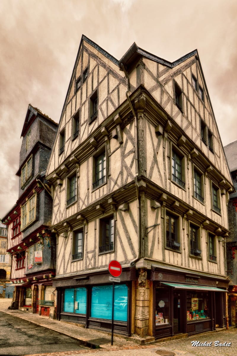 Historic center of Morlaix, France