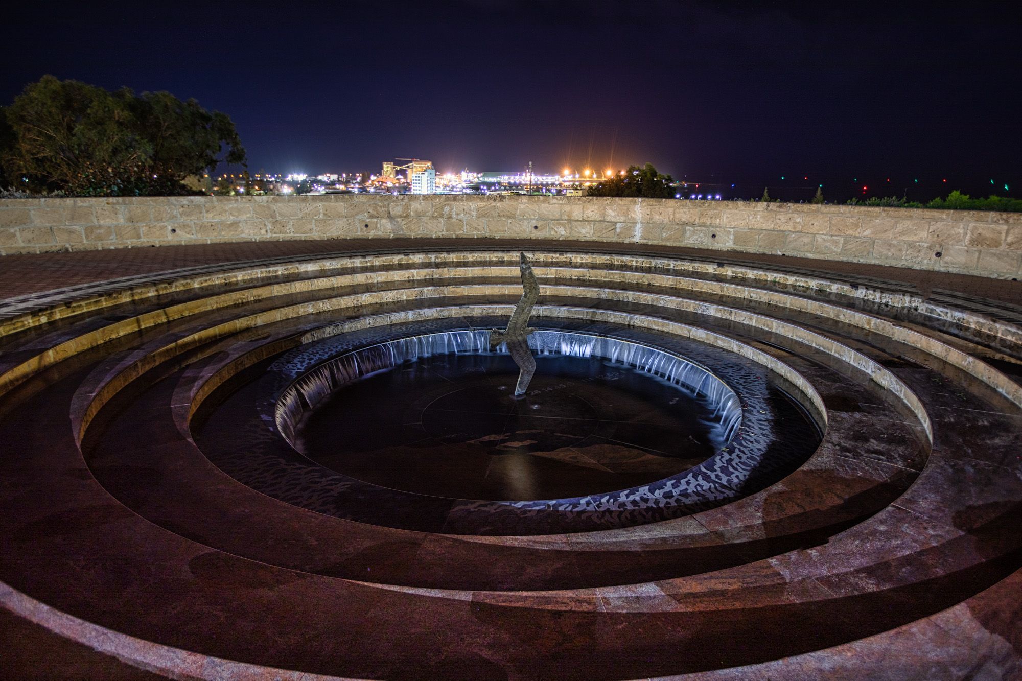 HMAS Sydney II Memorial  Pool of Remembrance Geraldton WA, Australia