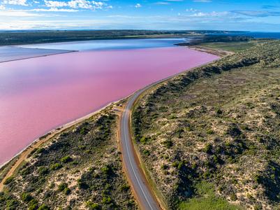Hutt Lagoon Pink Lake, Port Gregory, Western Australia