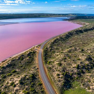 Hutt Lagoon Pink Lake, Port Gregory, Western Australia, Australia