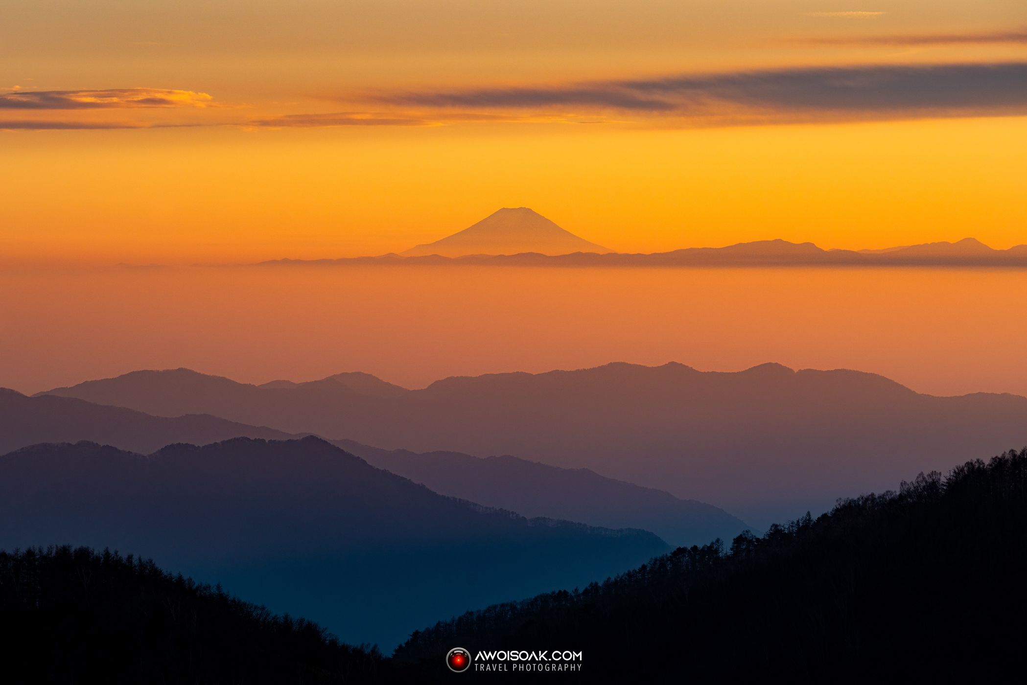 Mount Fuji from Nikko, Japan