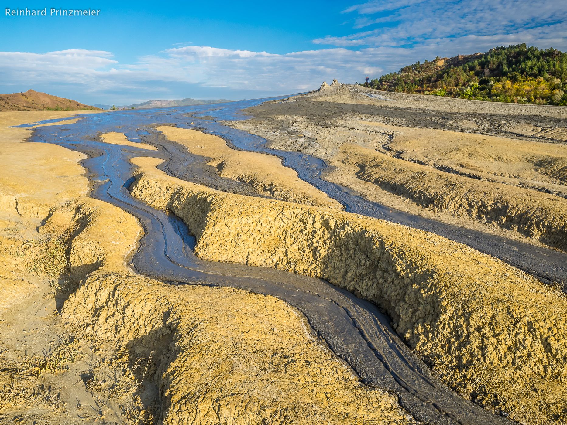 Mud volcanoes in Paclele Mari, Romania