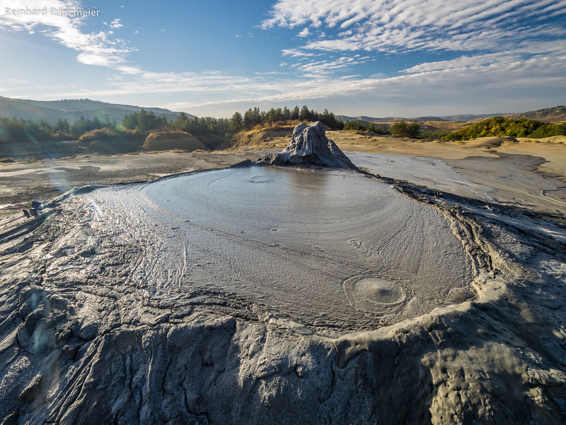 Mud volcanoes in Paclele Mari, Romania