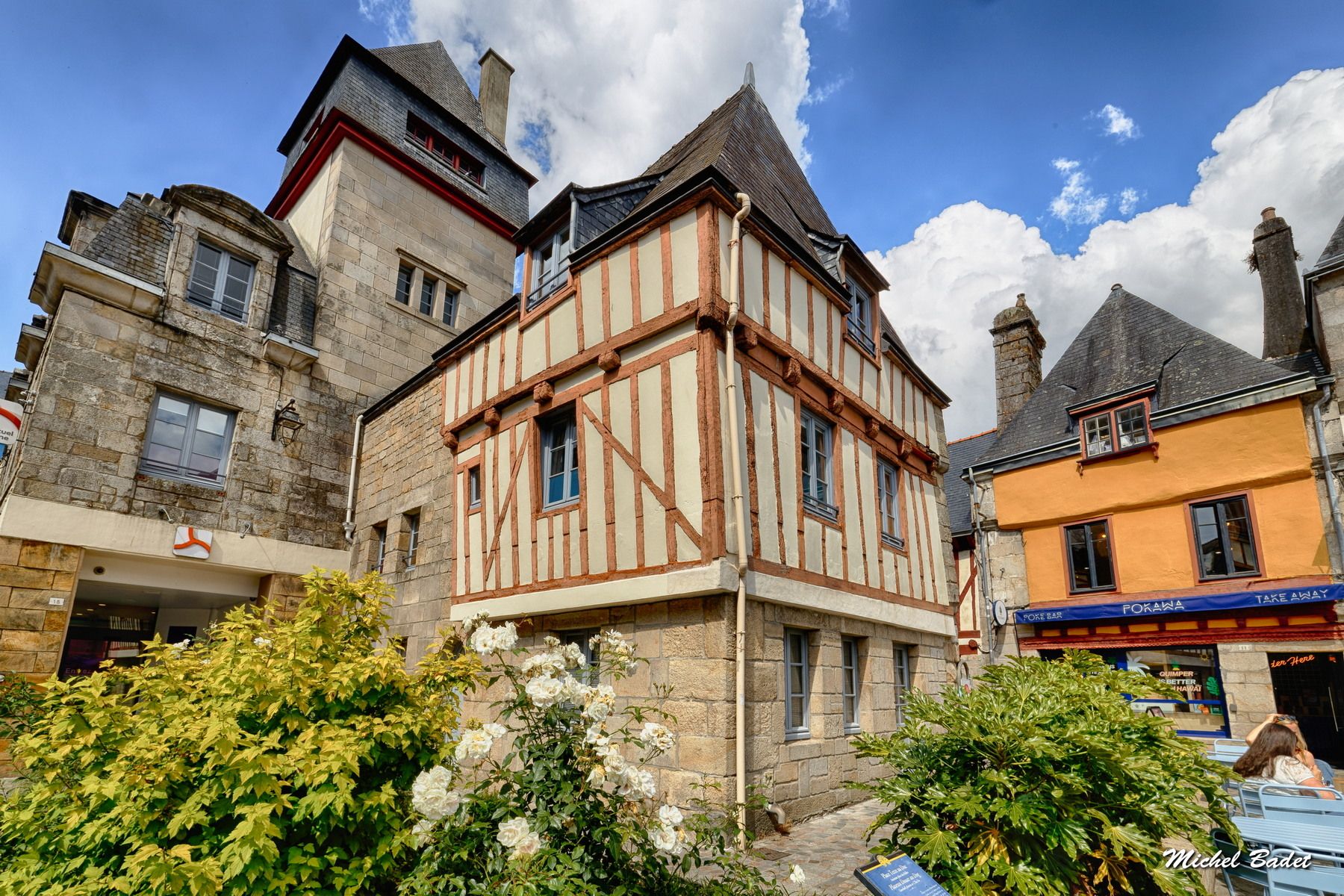 Old houses of Quimper, France