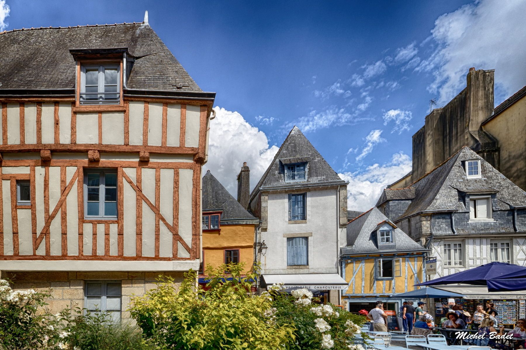 Old houses of Quimper, France