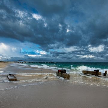 Old Jetty storm Jurien Bay, Western Australia, Australia