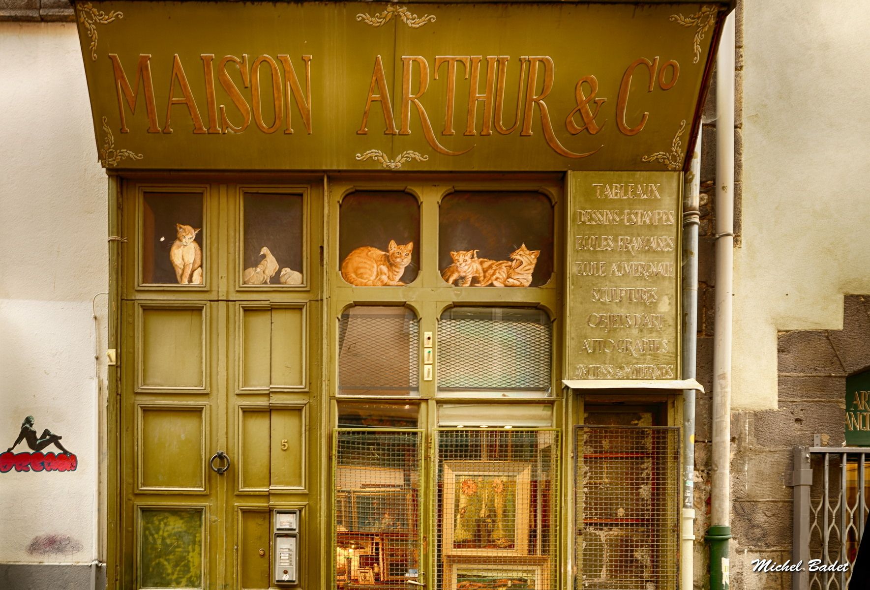 Old shop in Clermont-Ferrand, France