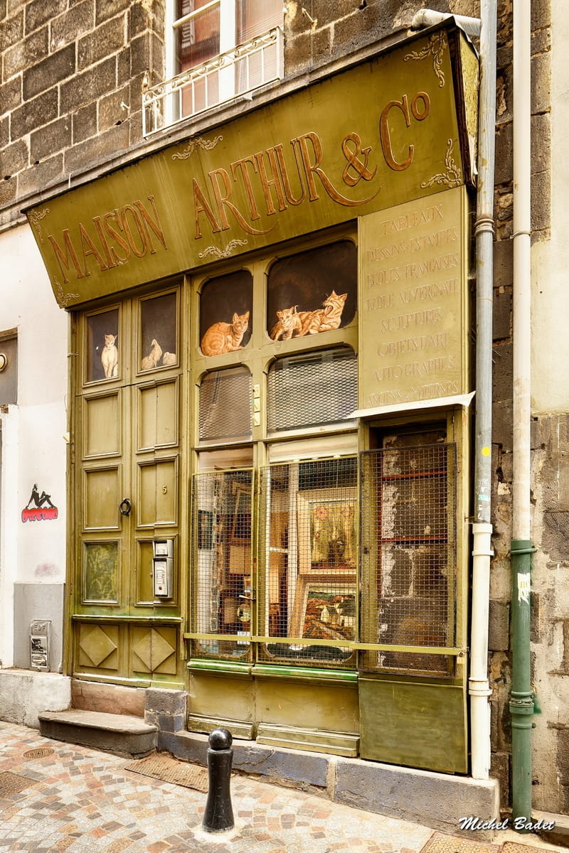 Old shop in Clermont-Ferrand, France
