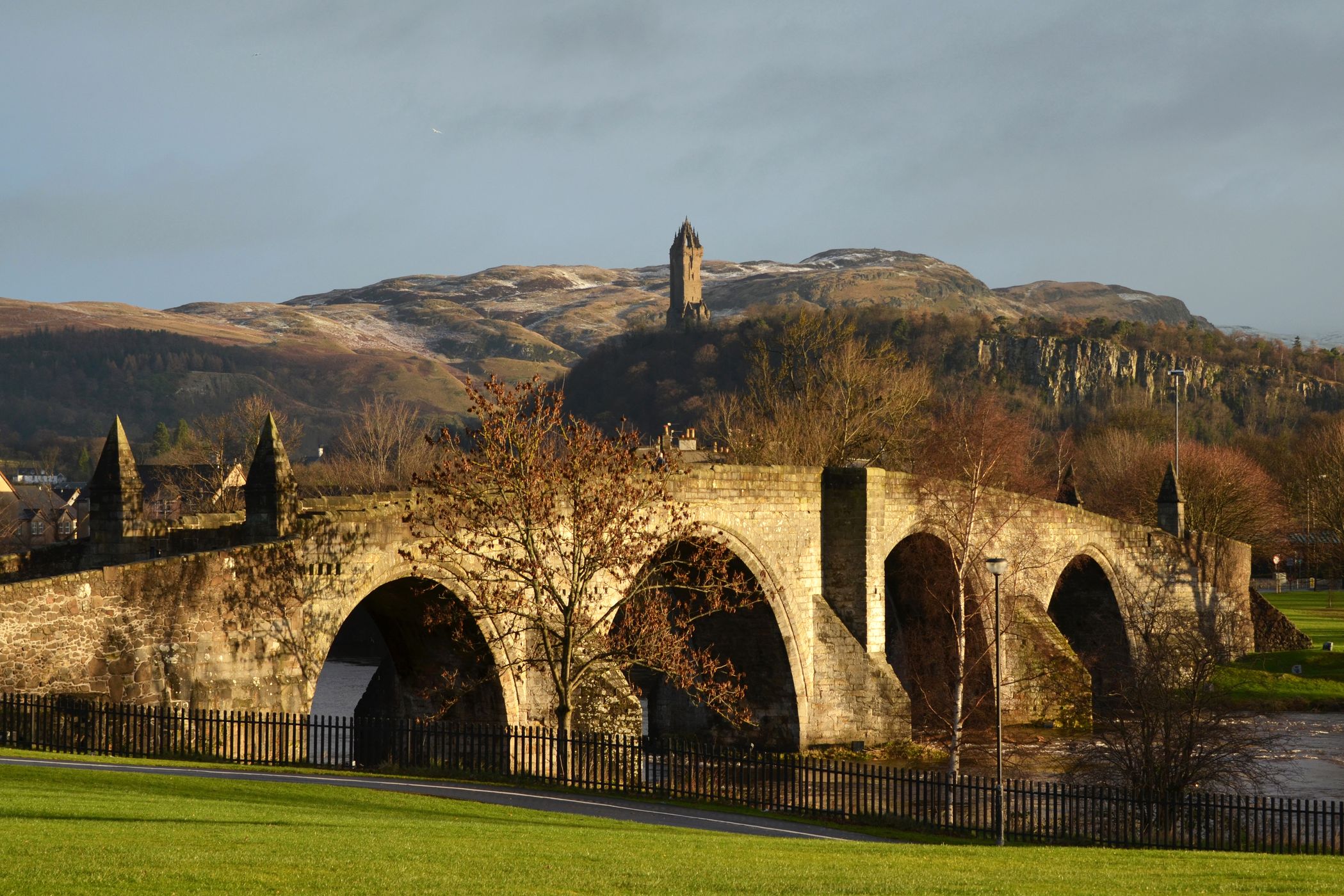 Old Stirling Bridge & Wallace monument, United Kingdom