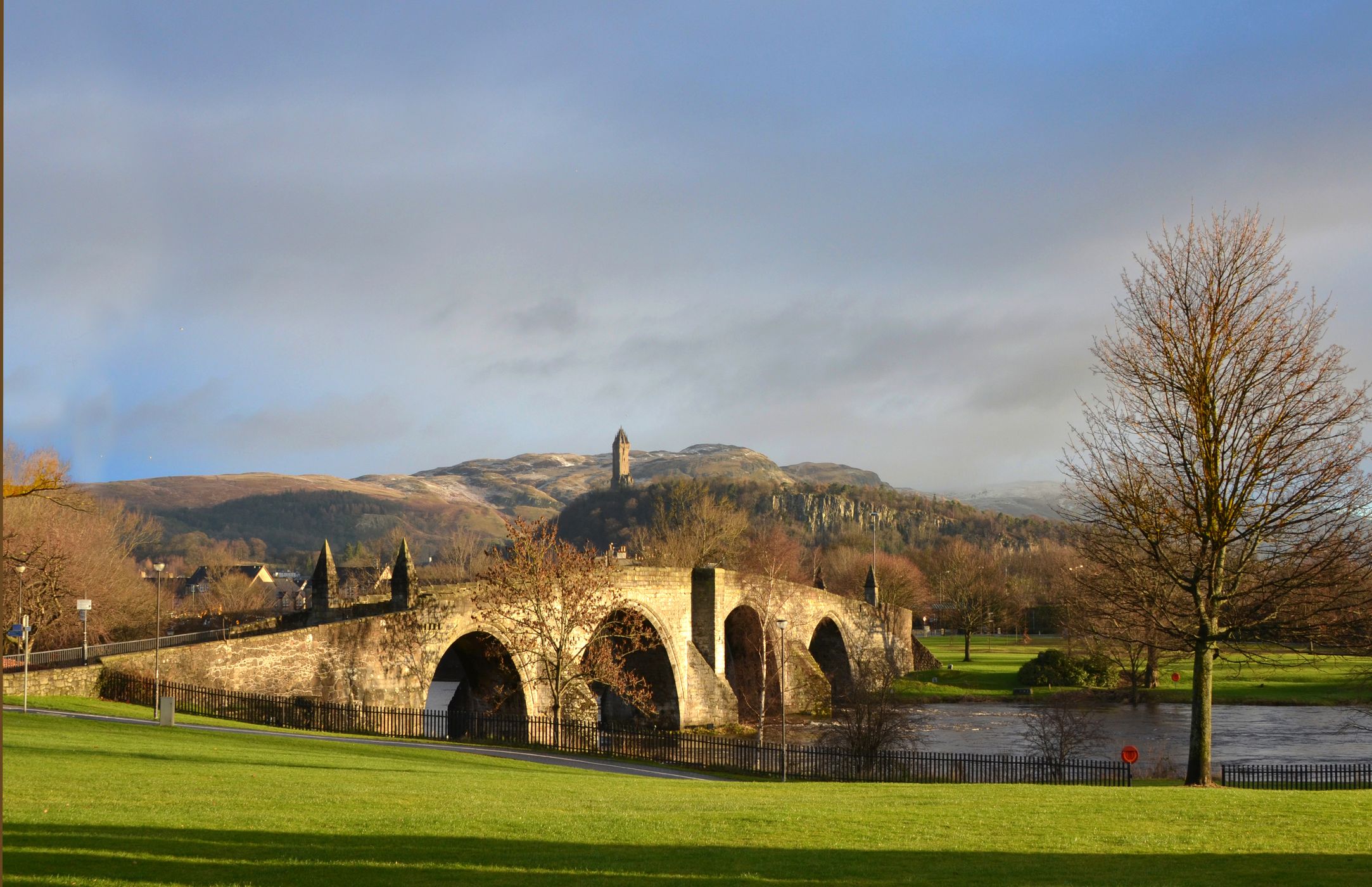 Old Stirling Bridge & Wallace monument, United Kingdom
