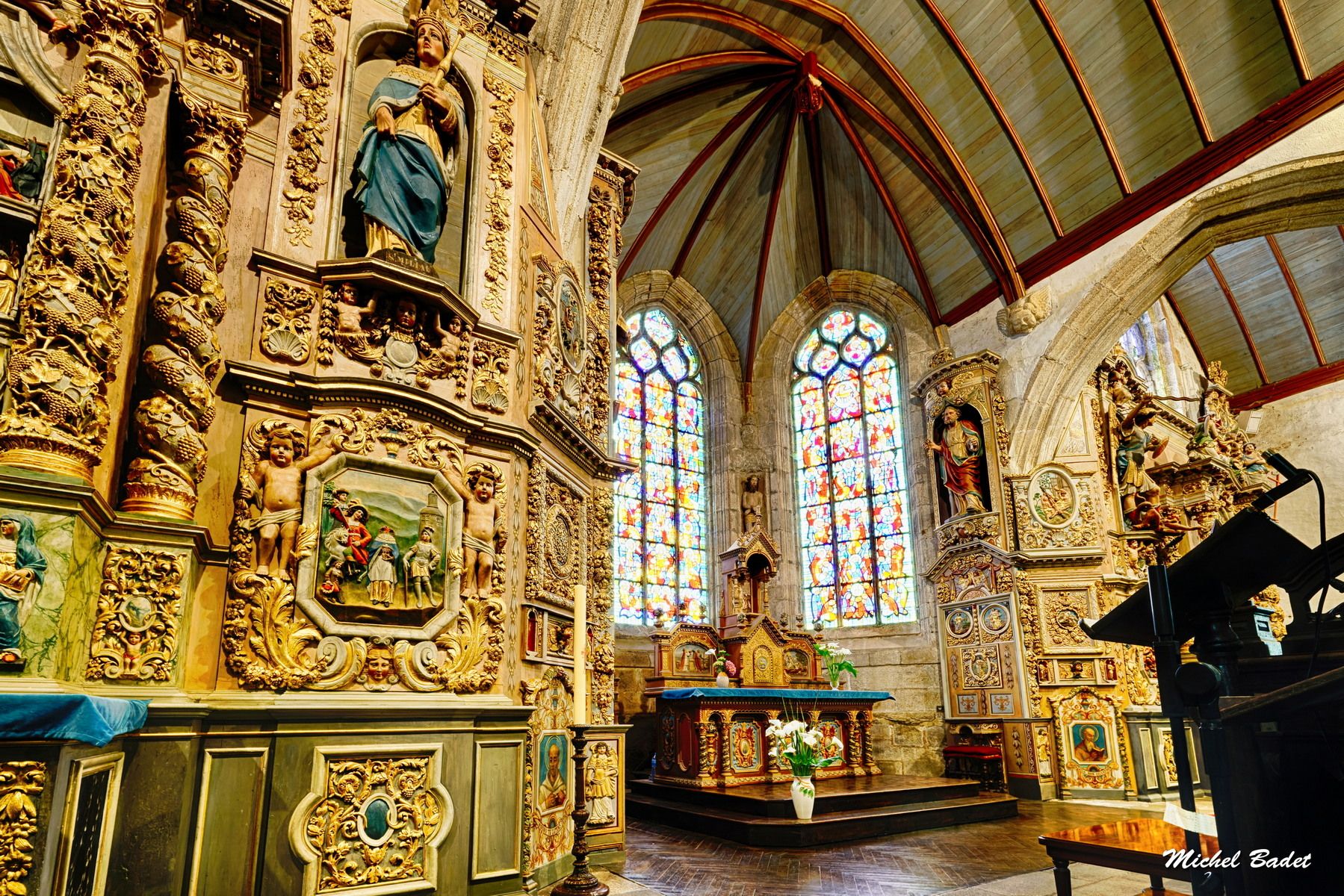 Parish close of Lampaul-Guimiliau, France