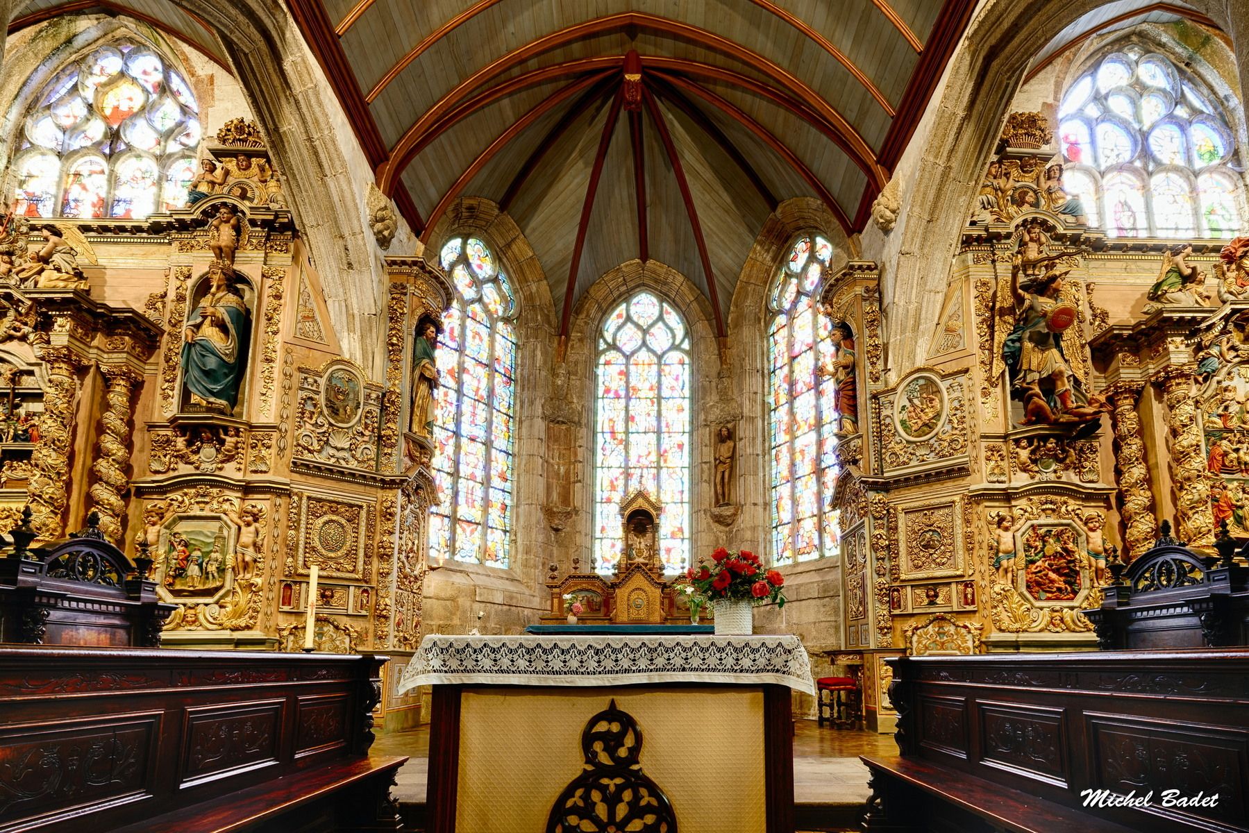 Parish close of Lampaul-Guimiliau, France