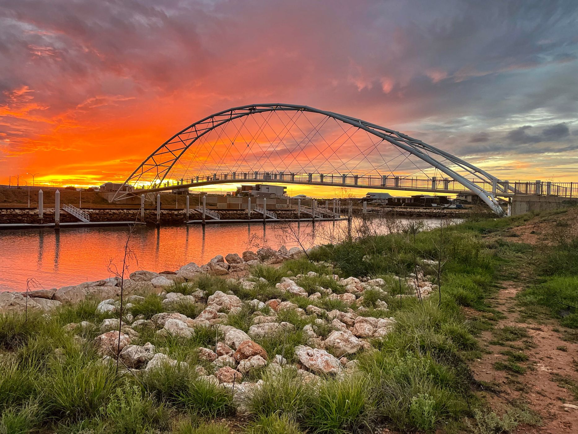 Pedestrian Bridge  Exmouth, Western Australia, Australia