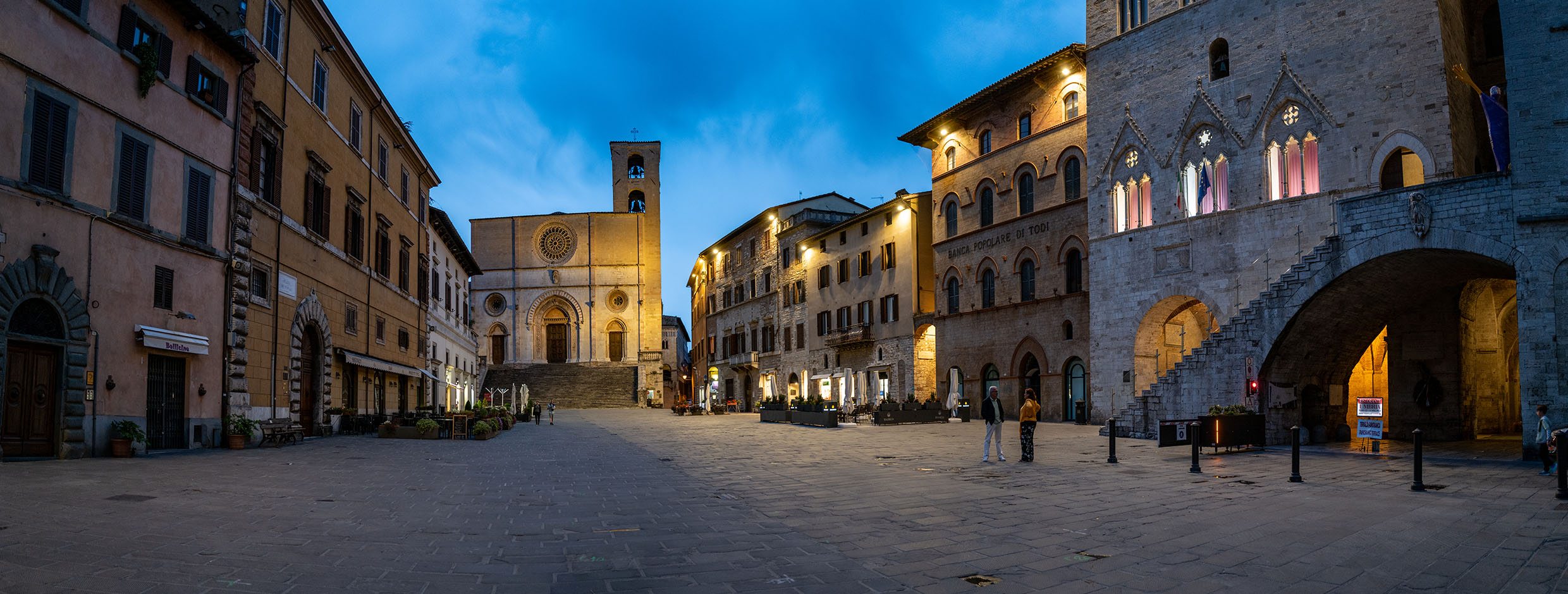 Piazza of Todi, Italy