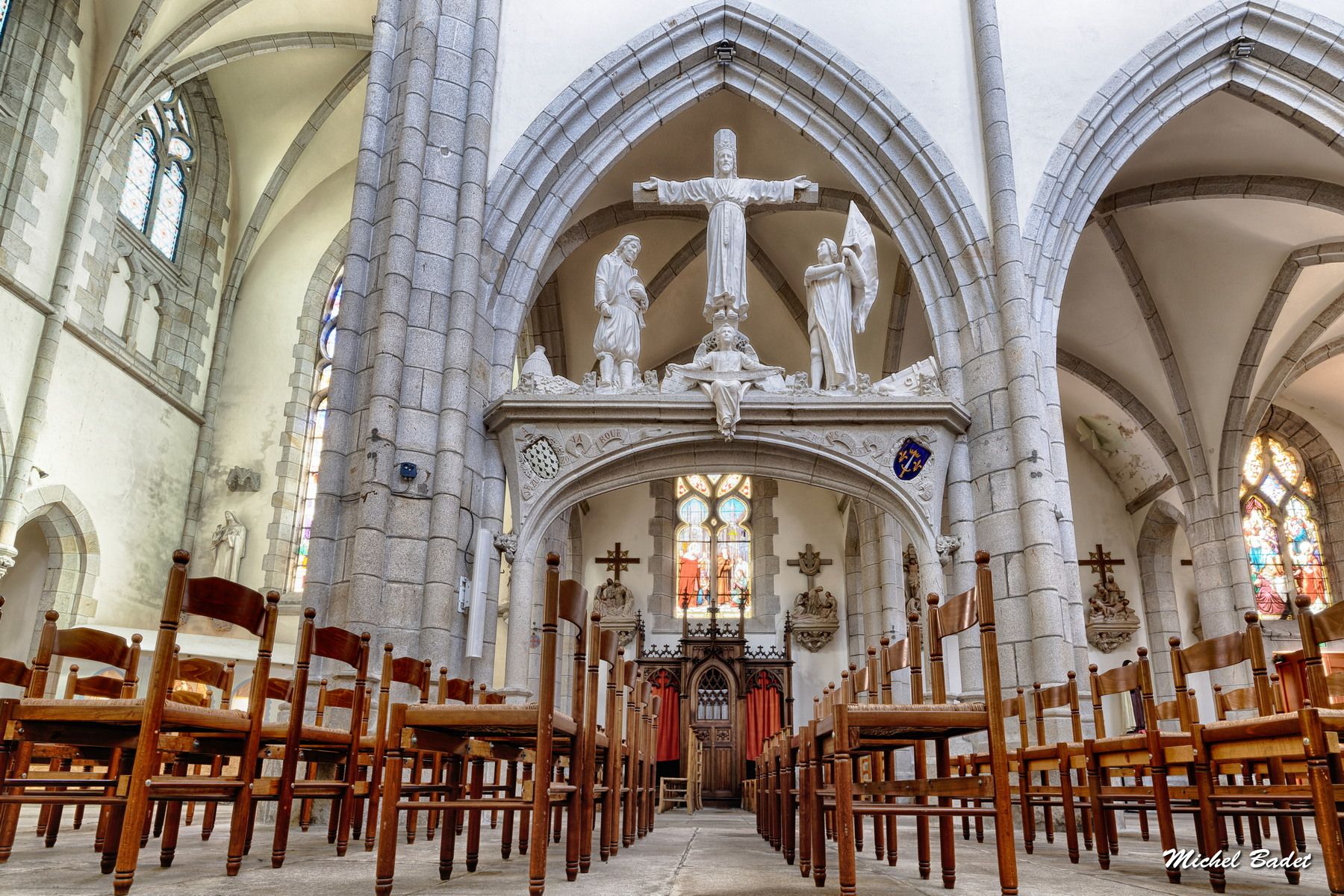 Saint-Mathieu church of Quimper, France